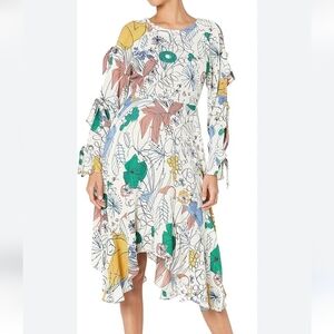BCBGMaxAzria Multicolor Asymmetrical Dress